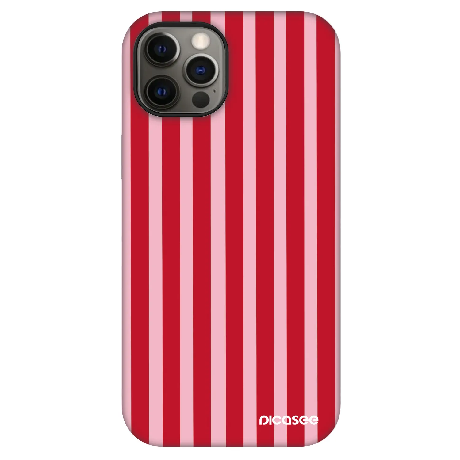 Picasee Fashion Case MagSafe pre Apple iPhone 12 - Lines red