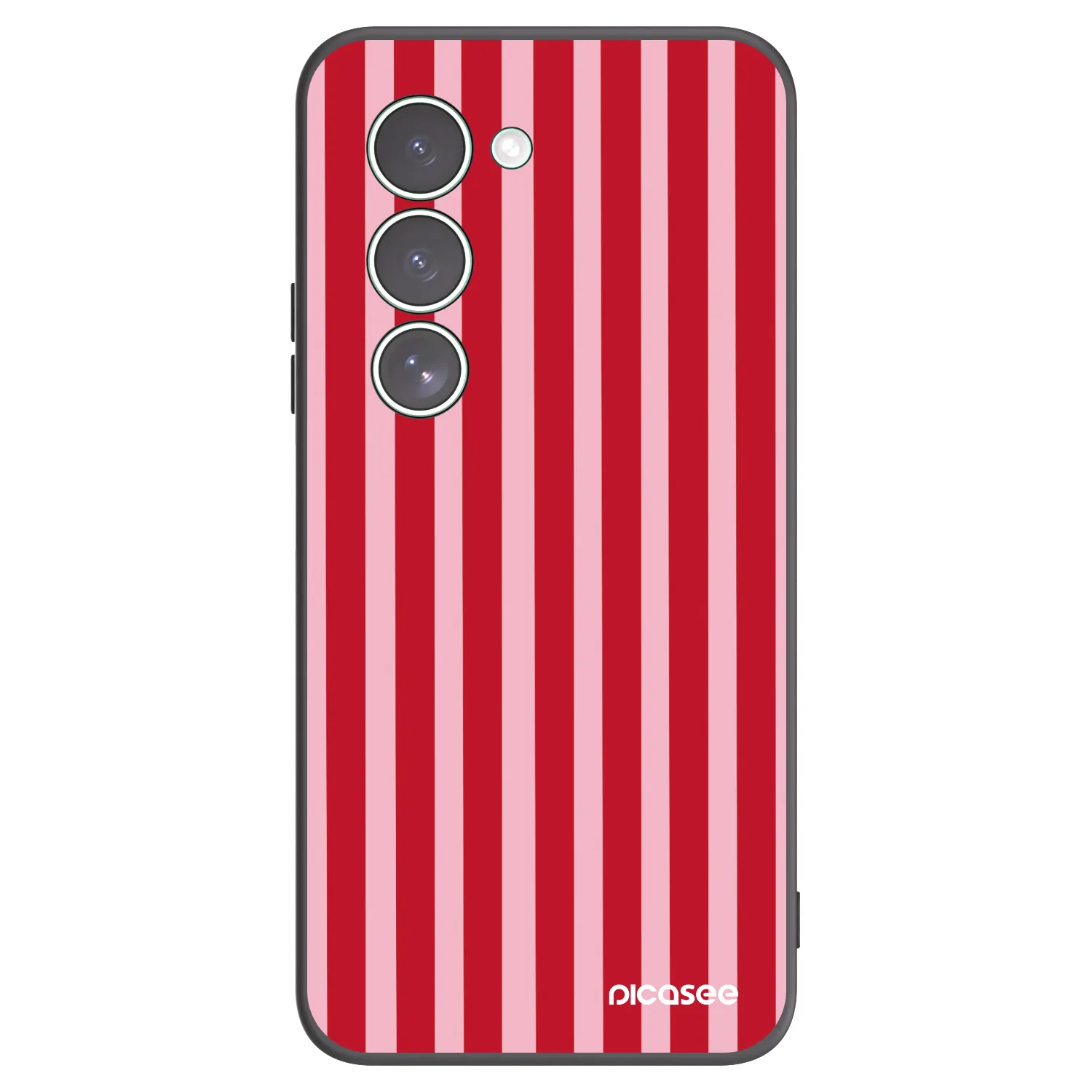 Picasee silikónový čierny obal pre Xiaomi Redmi 15 5G - Lines red