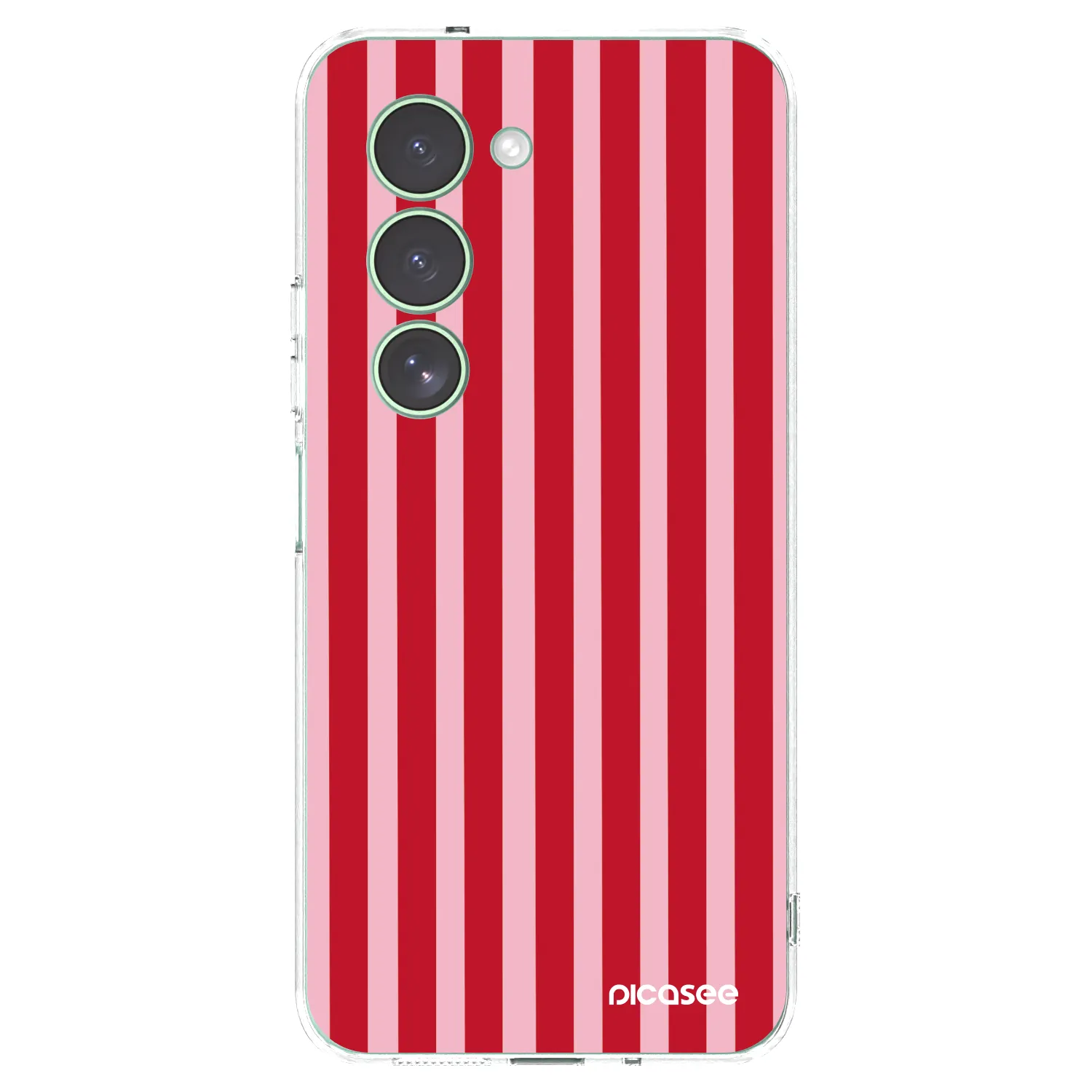 Picasee silikónový prehľadný obal pre Xiaomi Redmi 15 5G - Lines red