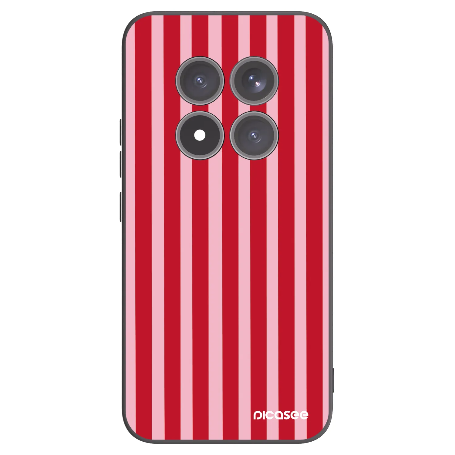 Picasee silikónový čierny obal pre Xiaomi Redmi Note 15 Pro+ - Lines red