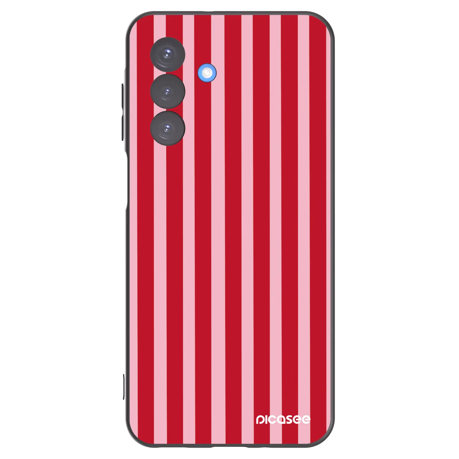 Picasee silikónový čierny obal pre Samsung Galaxy A17 5G - Lines red