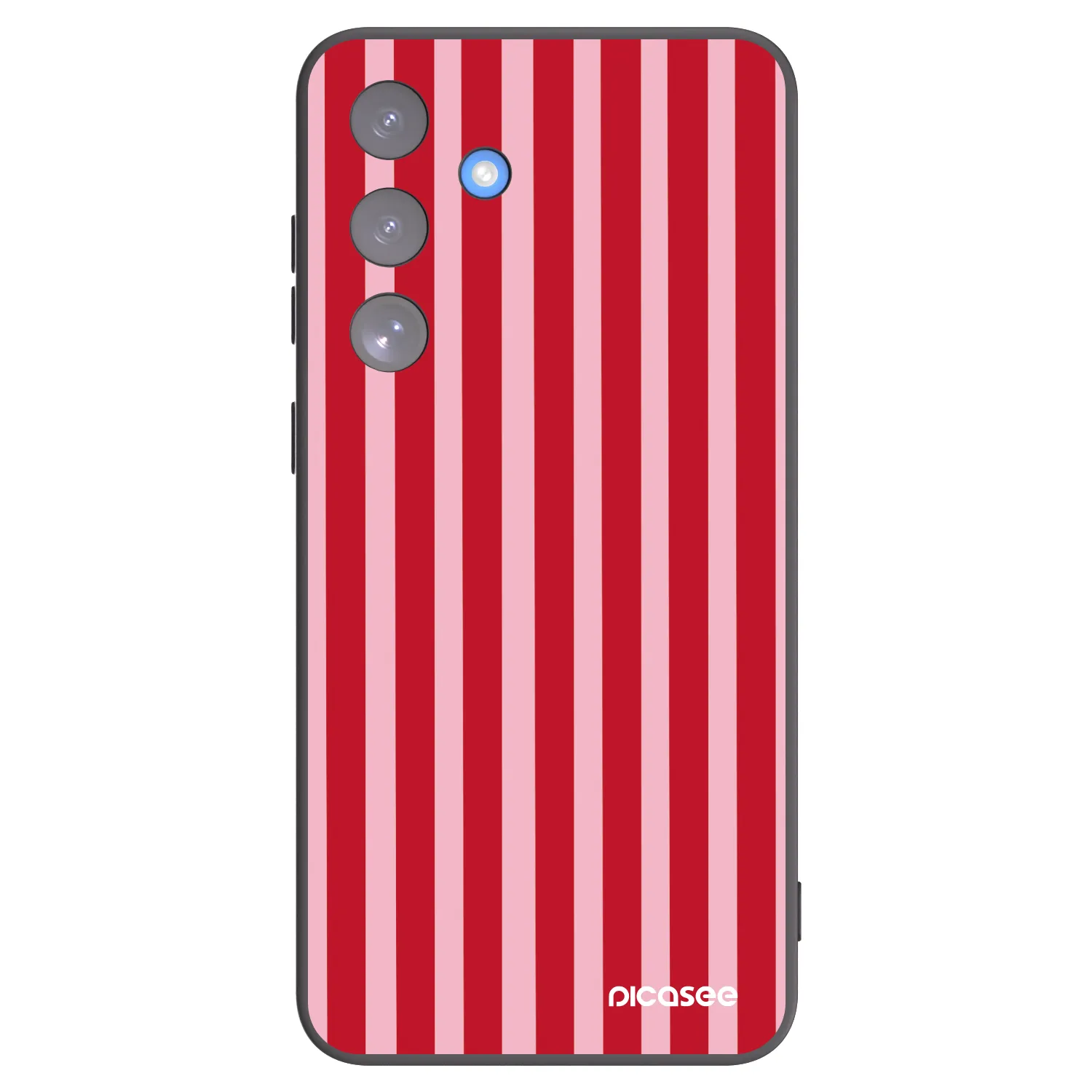 Picasee silikónový čierny obal pre Samsung Galaxy S25 FE 5G - Lines red