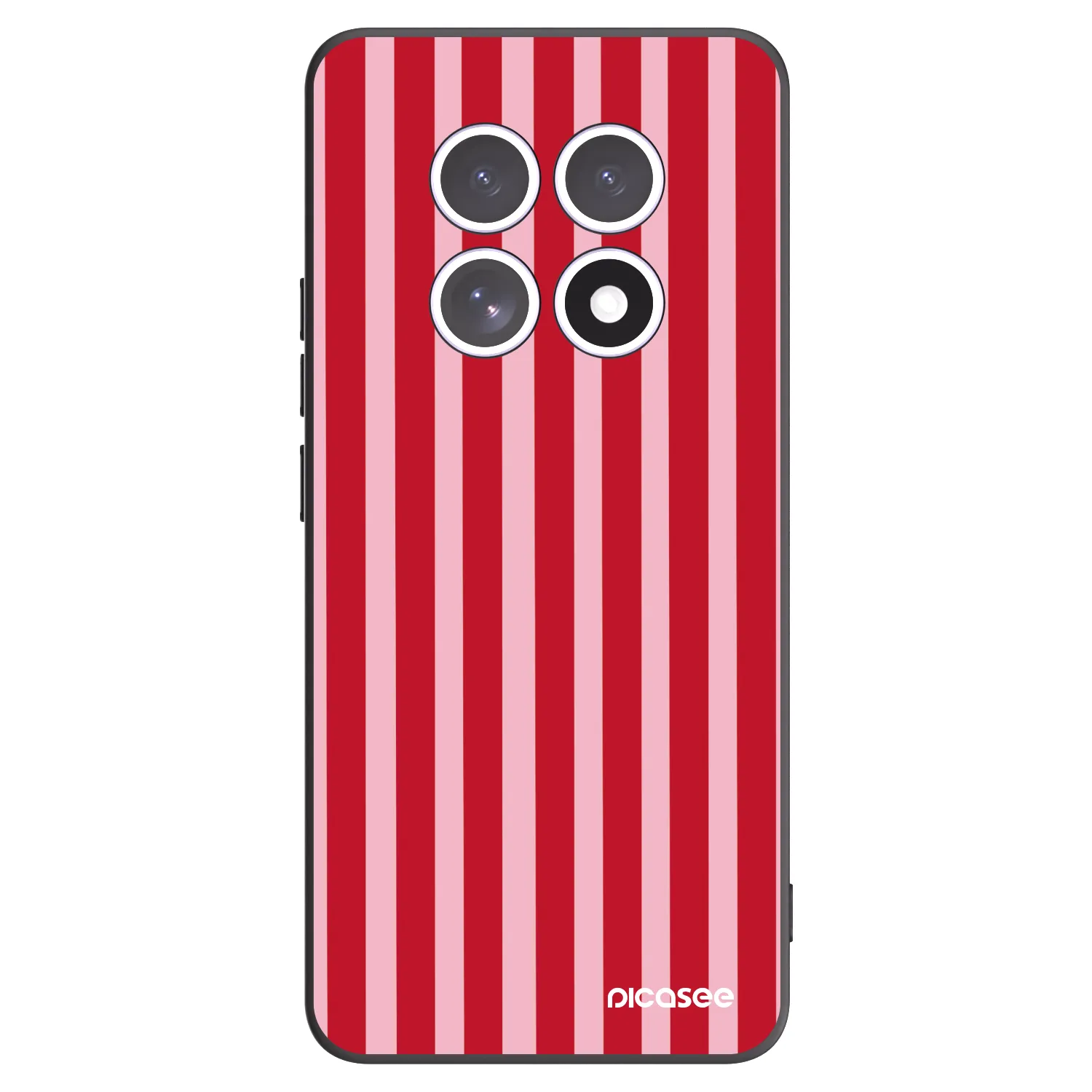 Picasee silikónový čierny obal pre Xiaomi Redmi Note 15 4G - Lines red
