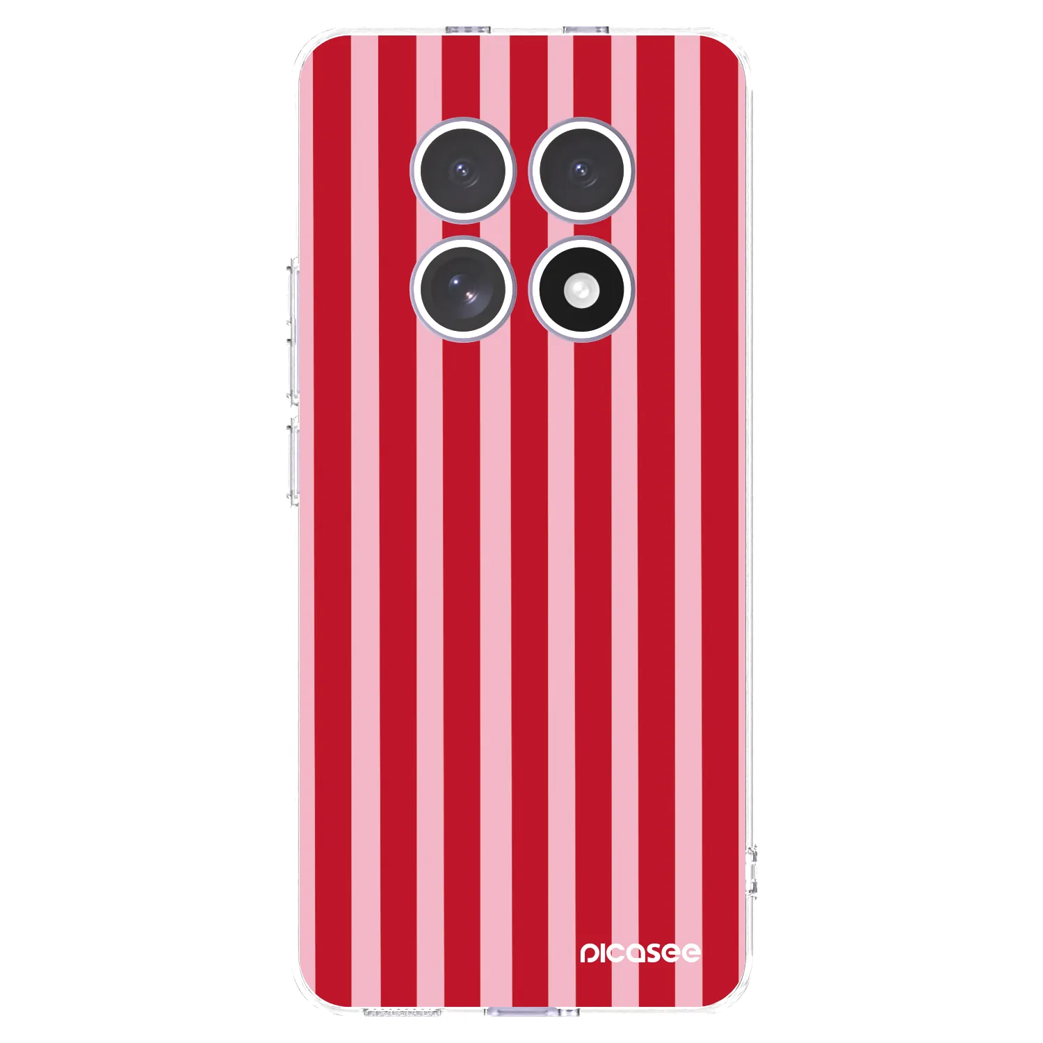 Picasee silikónový prehľadný obal pre Xiaomi Redmi Note 15 4G - Lines red