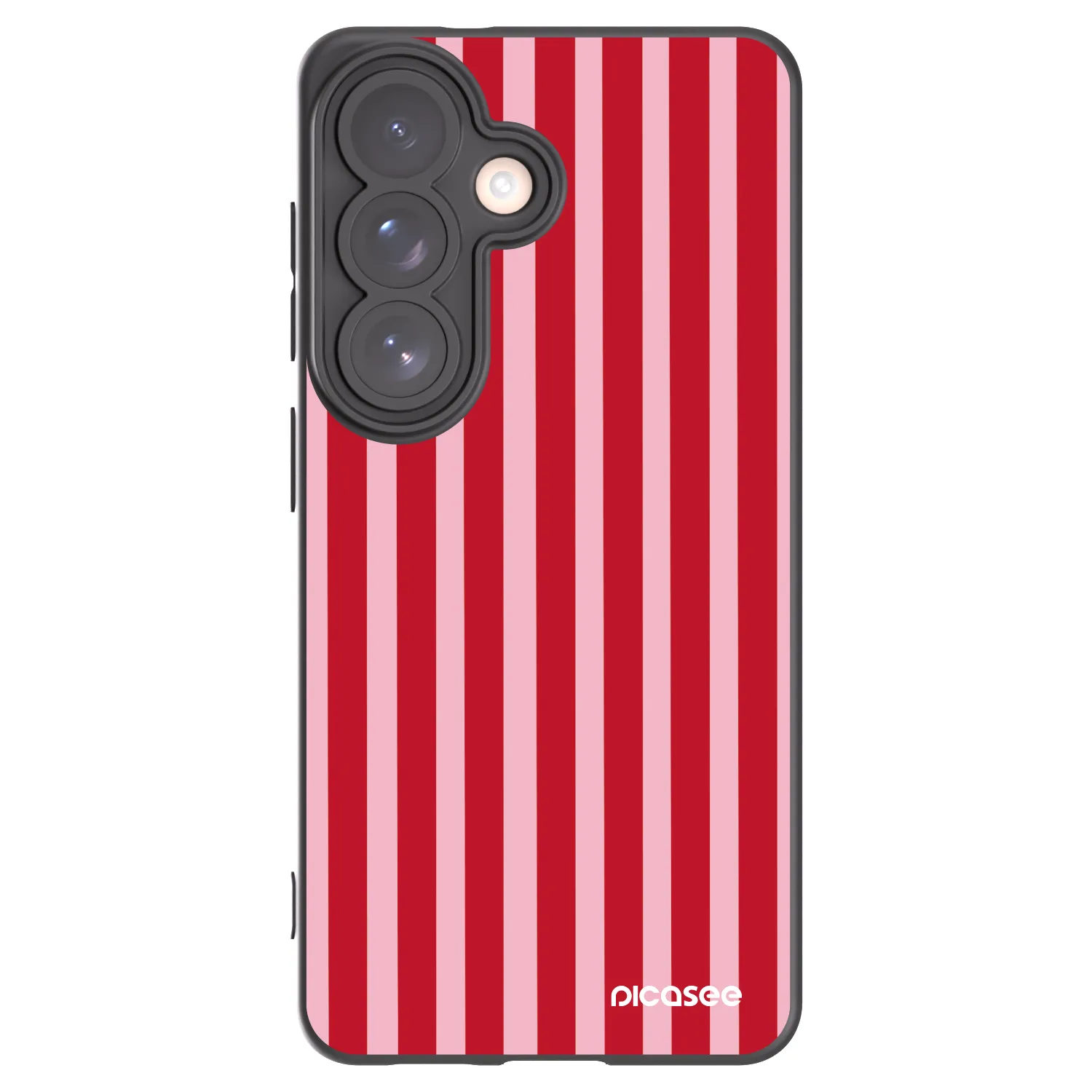 Picasee silikónový čierny obal pre Samsung Galaxy S26 - Lines red