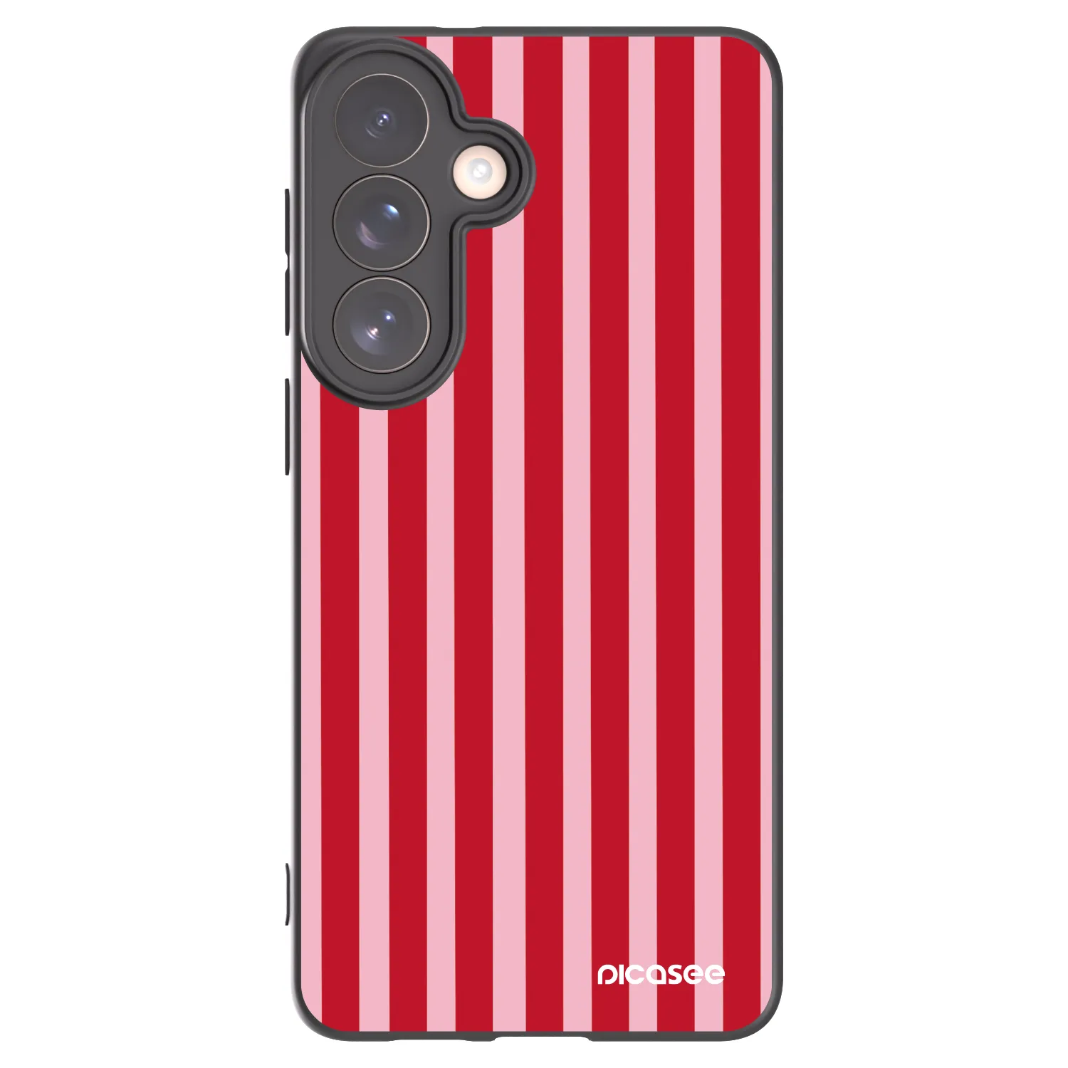 Picasee silikónový čierny obal pre Samsung Galaxy S26+ - Lines red