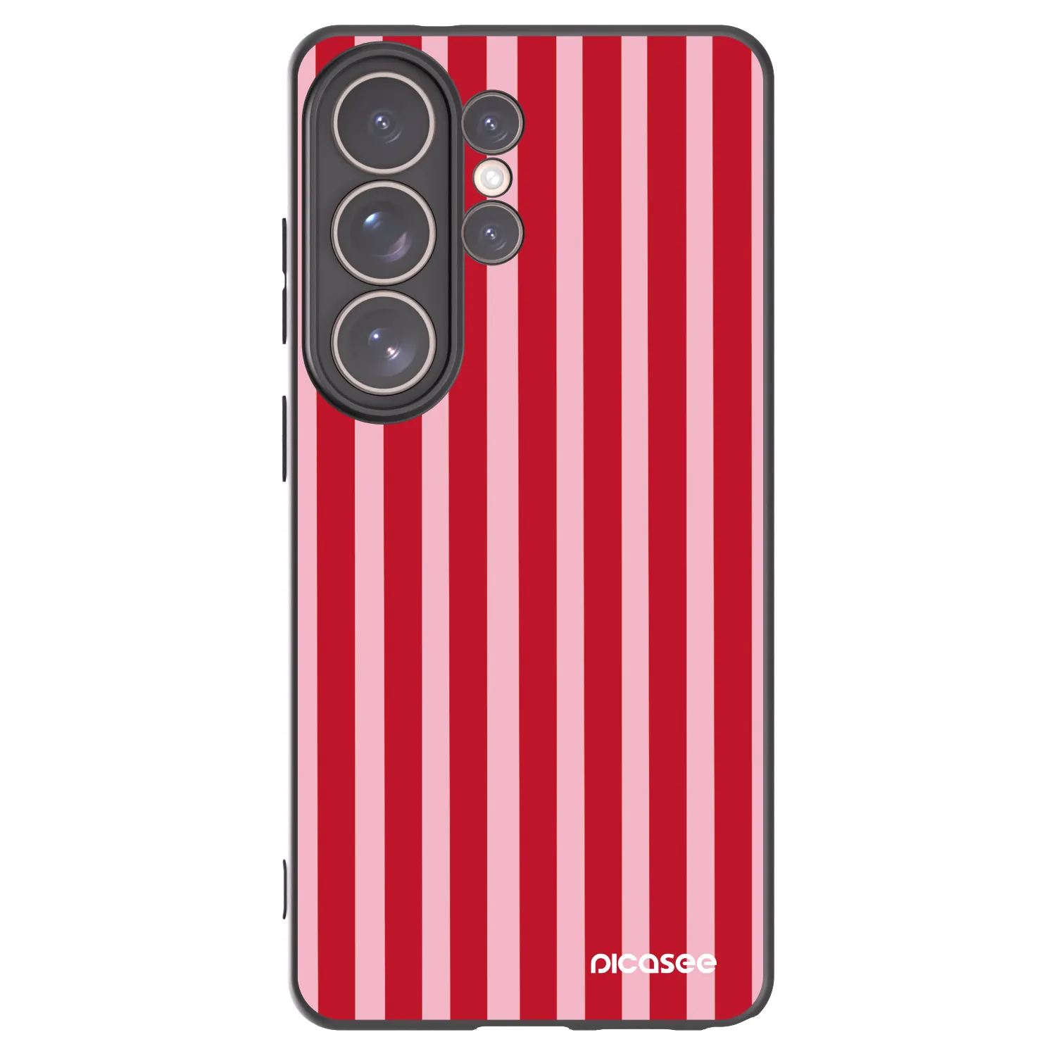 Picasee silikónový čierny obal pre Samsung Galaxy S26 Ultra - Lines red