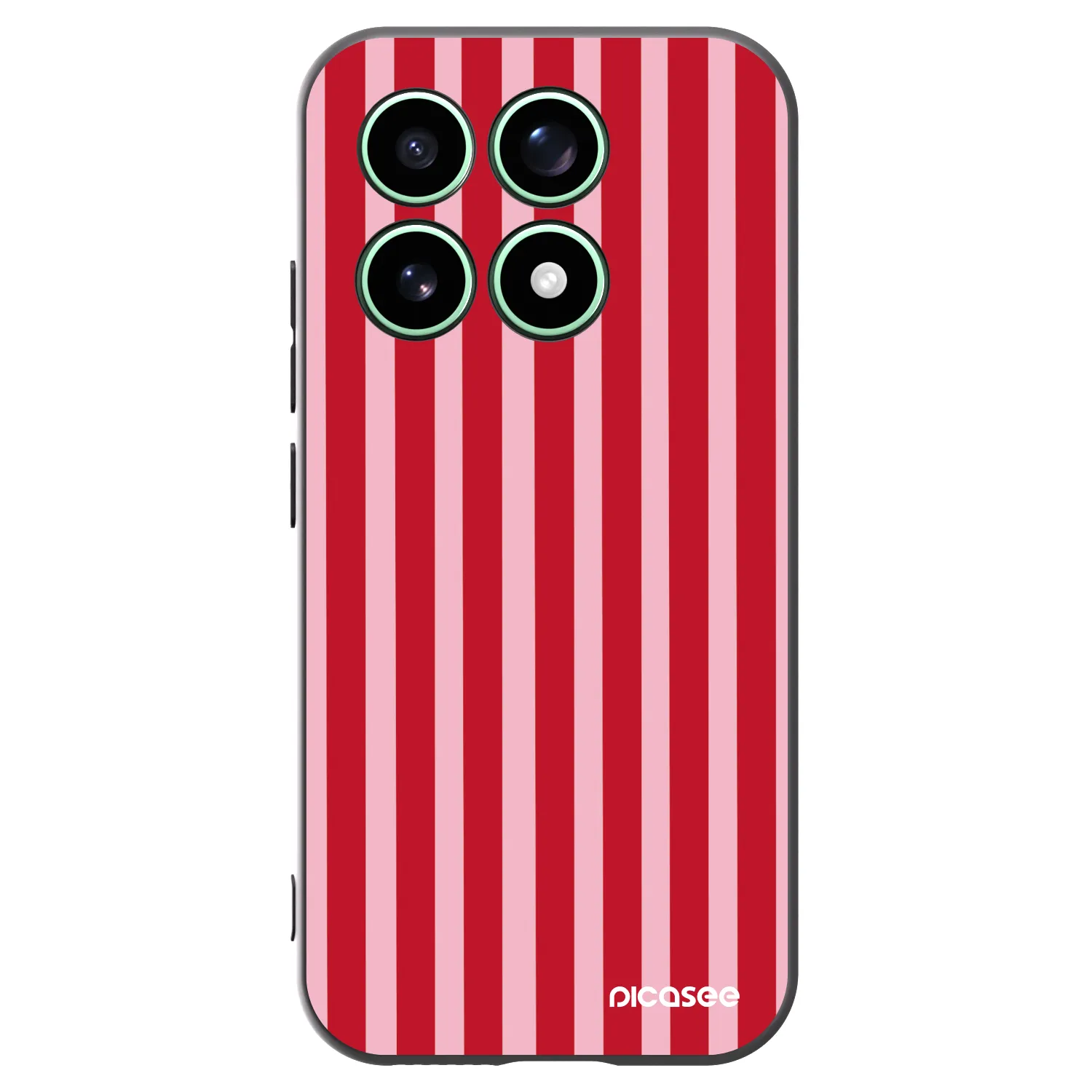 Picasee silikónový čierny obal pre Xiaomi 17 - Lines red