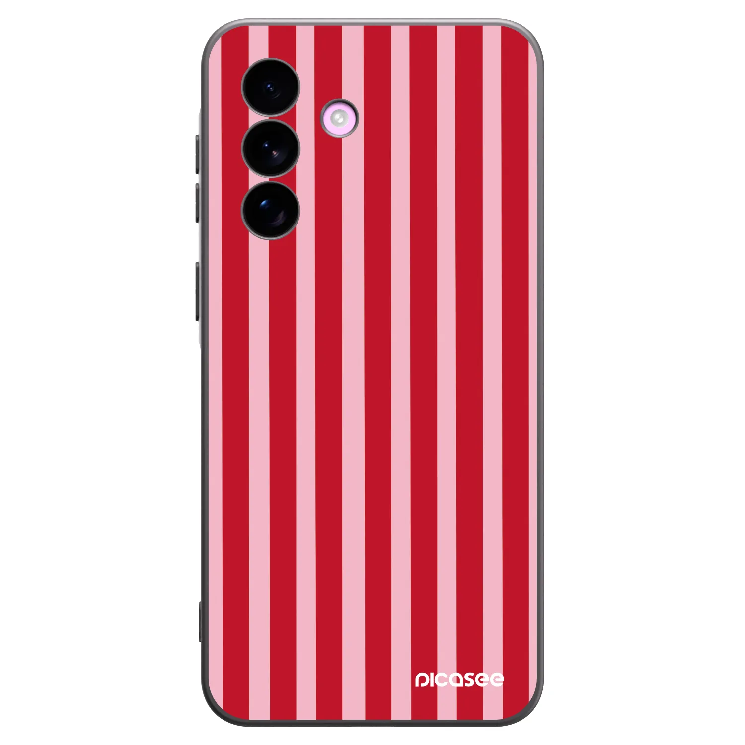 Picasee silikónový čierny obal pre Samsung Galaxy A57 5G - Lines red