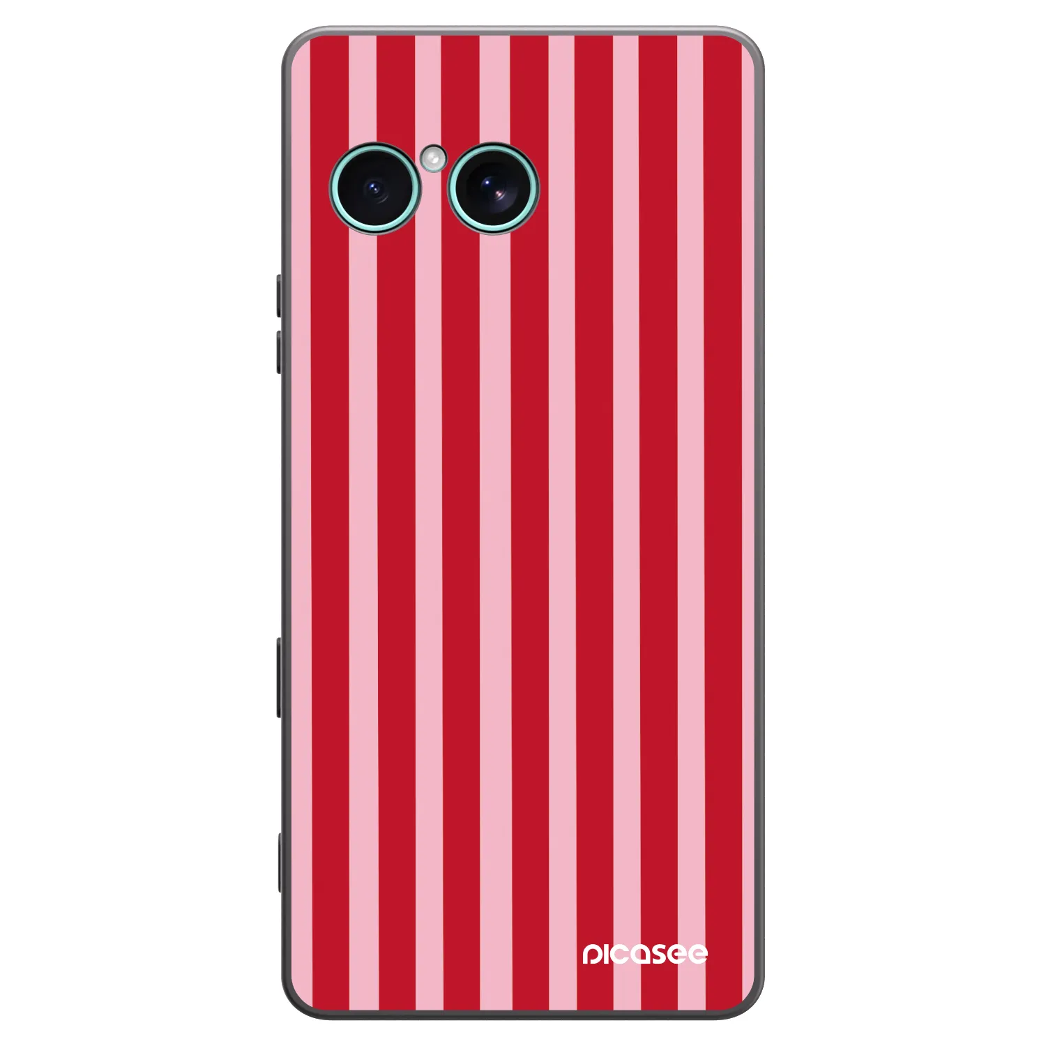 Picasee silikónový čierny obal pre Sony Xperia 10 VII - Lines red