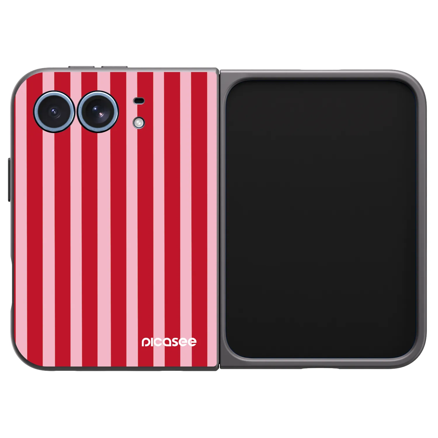 Picasee silikónový čierny obal pre Apple iPhone Ultra - Lines red