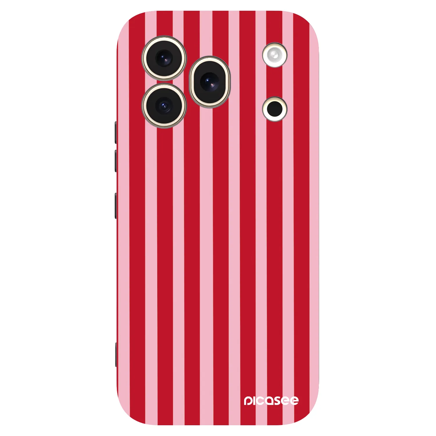 Picasee silikónový čierny obal pre Honor 600 Pro - Lines red