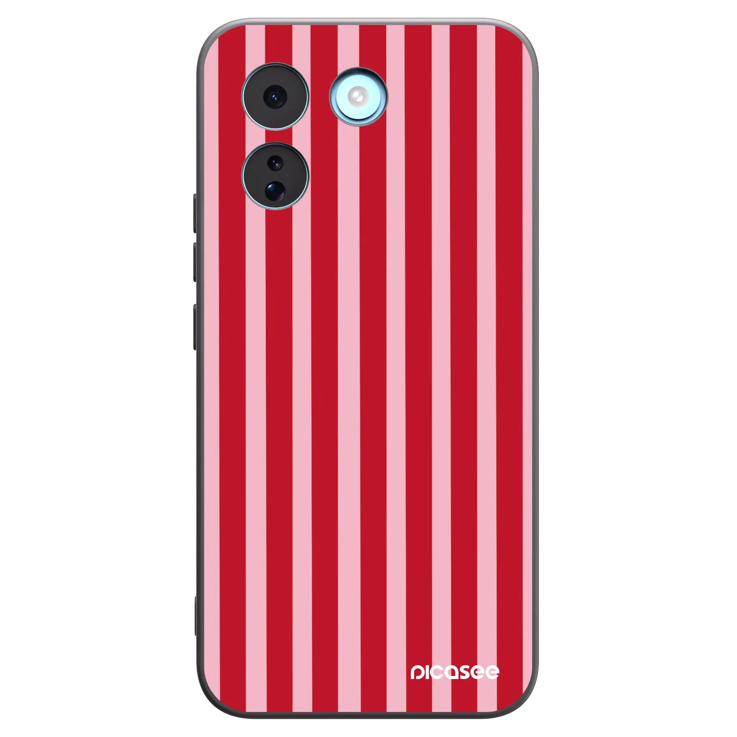 Picasee silikónový čierny obal pre Xiaomi Redmi Note 17 Pro MAX 5G - Lines red