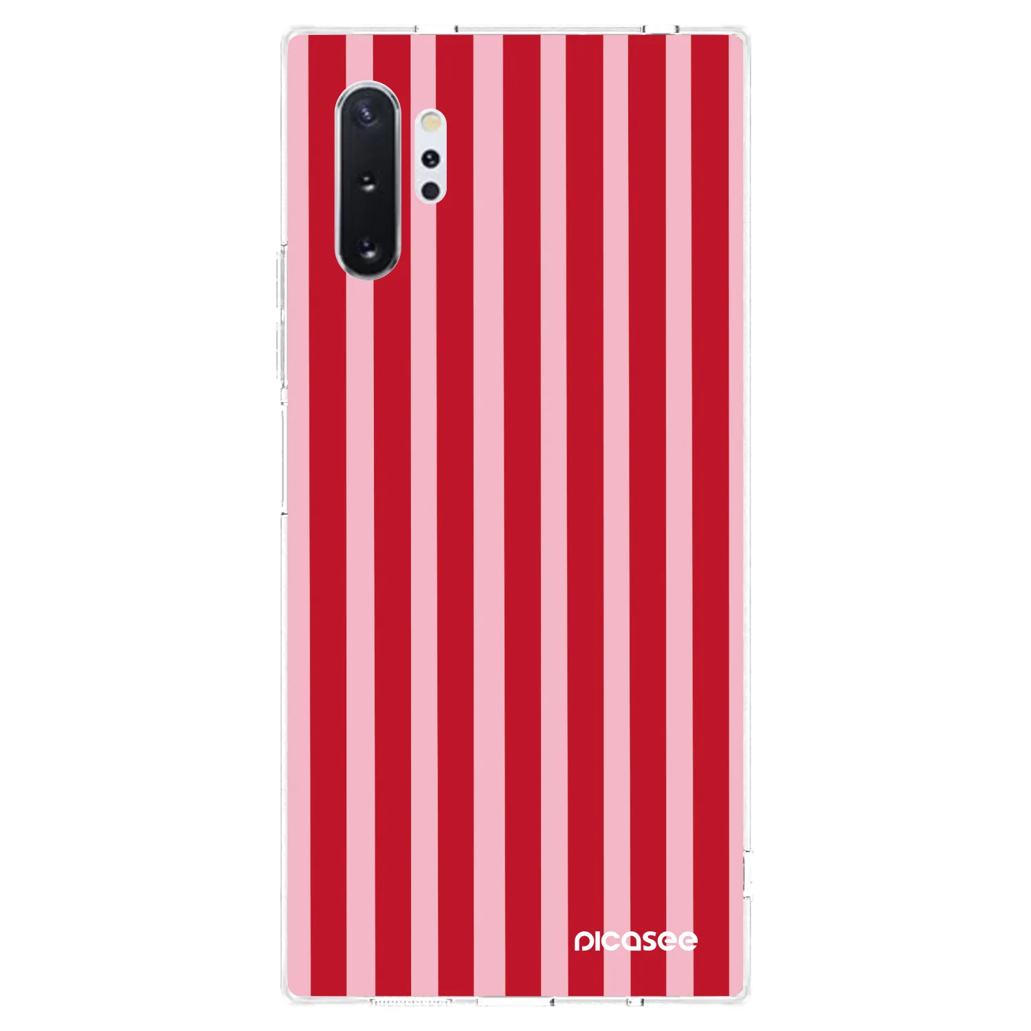 Picasee silikónový prehľadný obal pre Samsung Galaxy Note 10+ N975F - Lines red