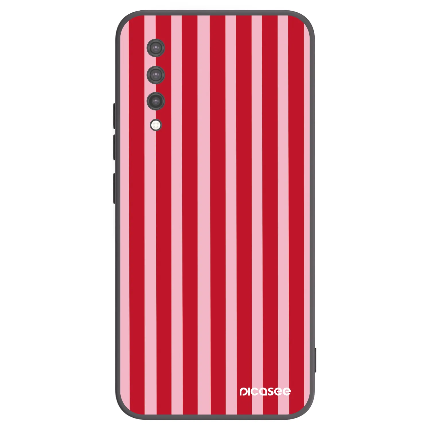 Picasee silikónový čierny obal pre Xiaomi Mi 9 Lite - Lines red