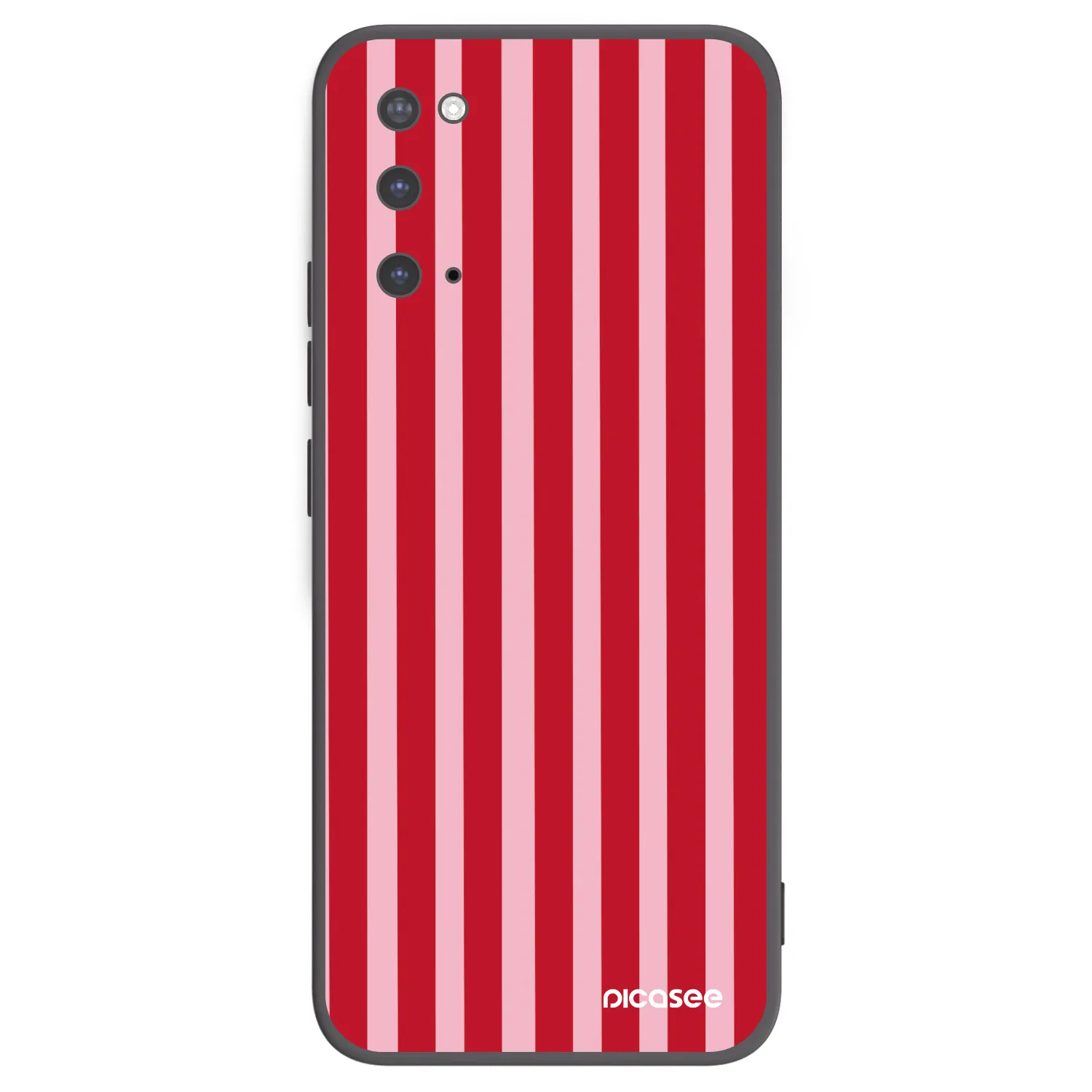 Picasee silikónový čierny obal pre Samsung Galaxy S20 G980F - Lines red
