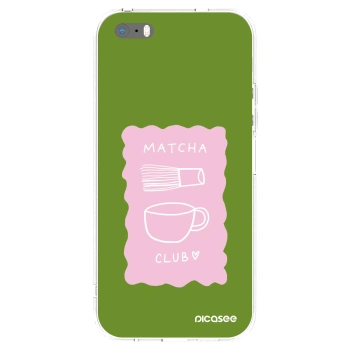 Picasee silikónový prehľadný obal pre Apple iPhone 5/5S/SE - Matcha club