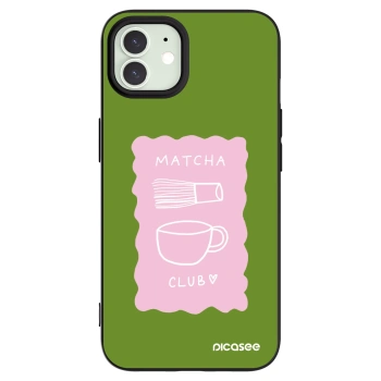 Picasee silikónový čierny obal pre Apple iPhone 12 Pro - Matcha club