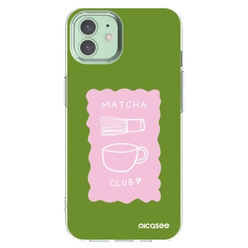 Picasee silikónový prehľadný obal pre Apple iPhone 12 Pro - Matcha club
