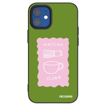 Picasee silikónový čierny obal pre Apple iPhone 12 mini - Matcha club