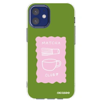 Picasee silikónový prehľadný obal pre Apple iPhone 12 mini - Matcha club