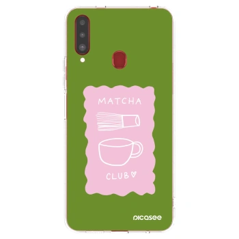 Picasee silikónový prehľadný obal pre Samsung Galaxy A20s - Matcha club