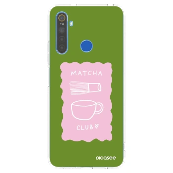 Picasee silikónový prehľadný obal pre Realme 5 - Matcha club