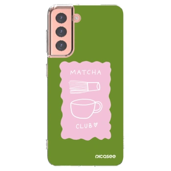 Picasee silikónový prehľadný obal pre Samsung Galaxy S21 5G G991B - Matcha club
