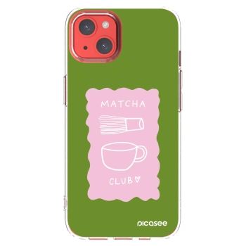 Picasee silikónový prehľadný obal pre Apple iPhone 13 - Matcha club