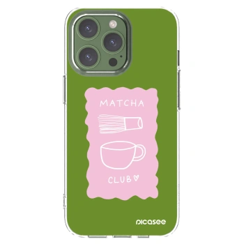 Picasee silikónový prehľadný obal pre Apple iPhone 13 Pro - Matcha club