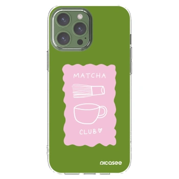 Picasee silikónový prehľadný obal pre Apple iPhone 13 Pro Max - Matcha club