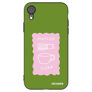Picasee silikónový čierny obal pre Apple iPhone XR - Matcha club