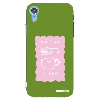 Picasee silikónový prehľadný obal pre Apple iPhone XR - Matcha club