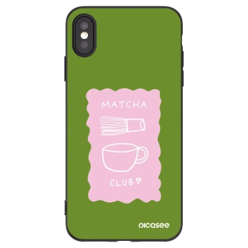 Picasee silikónový čierny obal pre Apple iPhone XS Max - Matcha club
