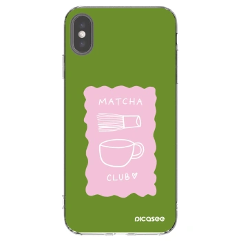 Picasee silikónový prehľadný obal pre Apple iPhone XS Max - Matcha club