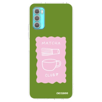 Picasee silikónový prehľadný obal pre Motorola Moto G60 - Matcha club