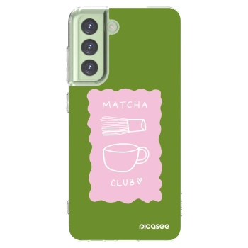 Picasee silikónový prehľadný obal pre Samsung Galaxy S21 FE 5G - Matcha club