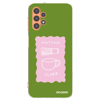 Picasee silikónový prehľadný obal pre Samsung Galaxy A13 4G A135 - Matcha club
