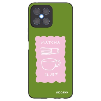Picasee silikónový čierny obal pre Honor X8 4G - Matcha club
