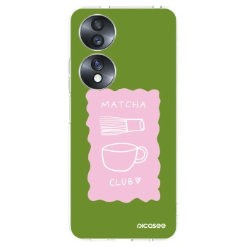 Picasee silikónový prehľadný obal pre Honor 70 - Matcha club