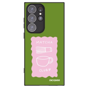 Picasee silikónový čierny obal pre Samsung Galaxy S23 Ultra 5G - Matcha club