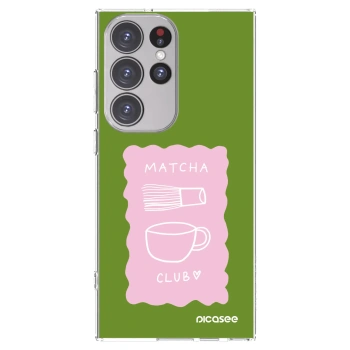 Picasee silikónový prehľadný obal pre Samsung Galaxy S23 Ultra 5G - Matcha club
