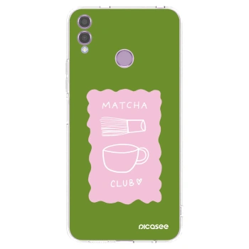 Picasee silikónový prehľadný obal pre Honor 8X - Matcha club