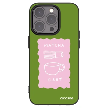 Picasee silikónový čierny obal pre Apple iPhone 15 Pro - Matcha club