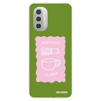 Picasee silikónový prehľadný obal pre Motorola Moto G51 - Matcha club