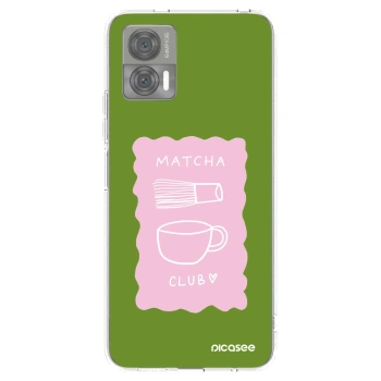 Picasee silikónový prehľadný obal pre Motorola Edge 30 Neo - Matcha club