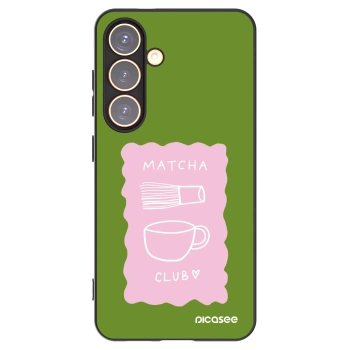 Picasee silikónový čierny obal pre Samsung Galaxy S24 S921B 5G - Matcha club