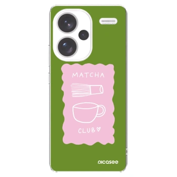 Picasee silikónový prehľadný obal pre Xiaomi Redmi Note 13 Pro+ 5G - Matcha club