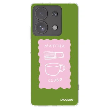 Picasee silikónový prehľadný obal pre Xiaomi Redmi Note 13 Pro 4G - Matcha club