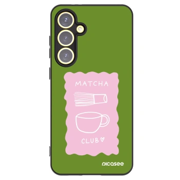 Picasee silikónový čierny obal pre Samsung Galaxy S24 FE S721B - Matcha club